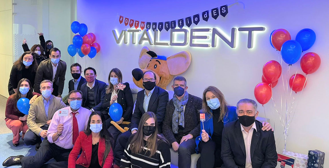 Vitaldent consigue la certificación “Great Place to Work”
